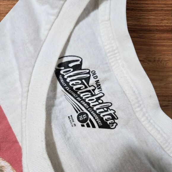 Old Navy Collectabilitees Saved By The Bell Kelly Kapowski White Graphic Tee - Picture 2 of 6